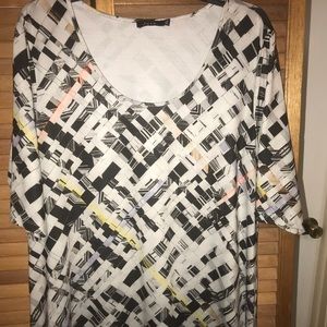 Jete silky half sleeve blouse.